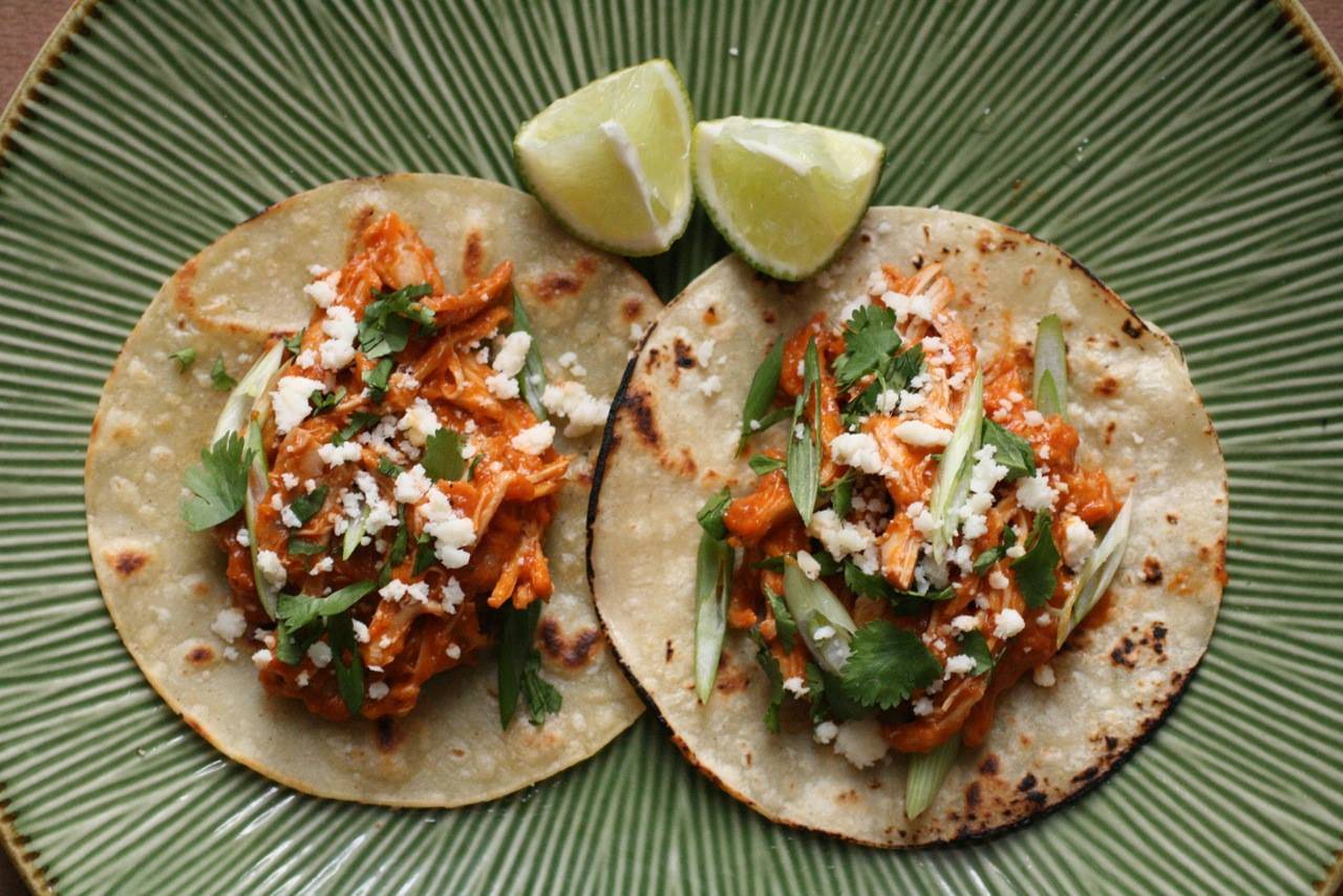 Adobo-Marinated Chicken Tacos