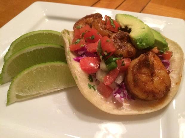 Damn Fine Sweet and Spicy Shrimp Tacos