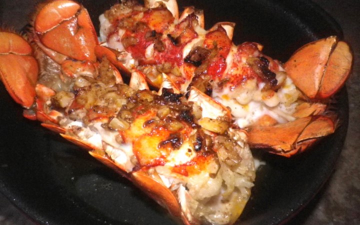 Grilled Cajun Garlic Butter Lobster Tails