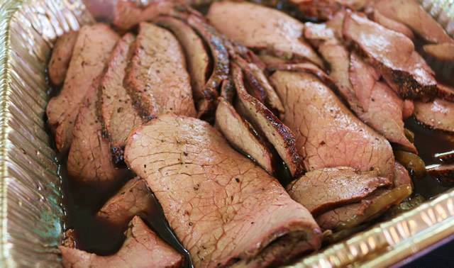 sliced tri tip