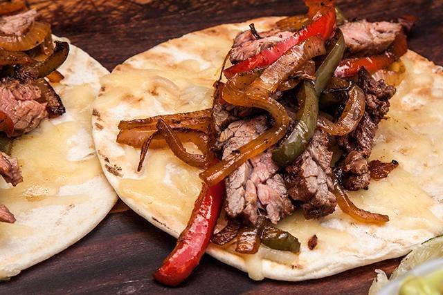 Grilled Steak Fajitas with Onions and Peppers