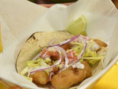 Ensenada-Style Fish Tacos with Jalapeno Taco Slaw