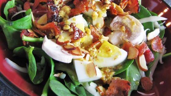 Spinach Salad with Warm Bacon Dressing