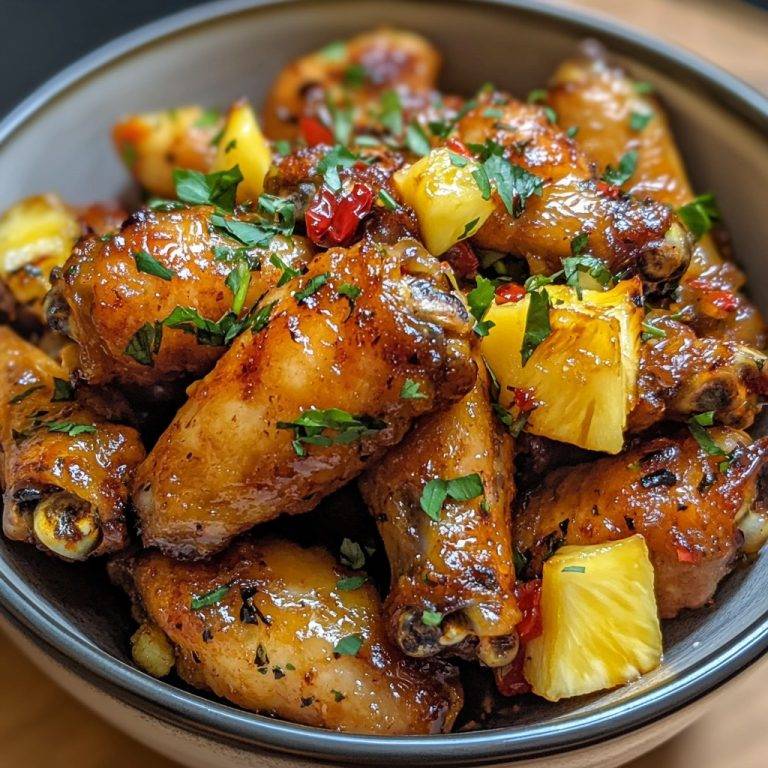 Spicy Pineapple-Cilantro Chicken Wings