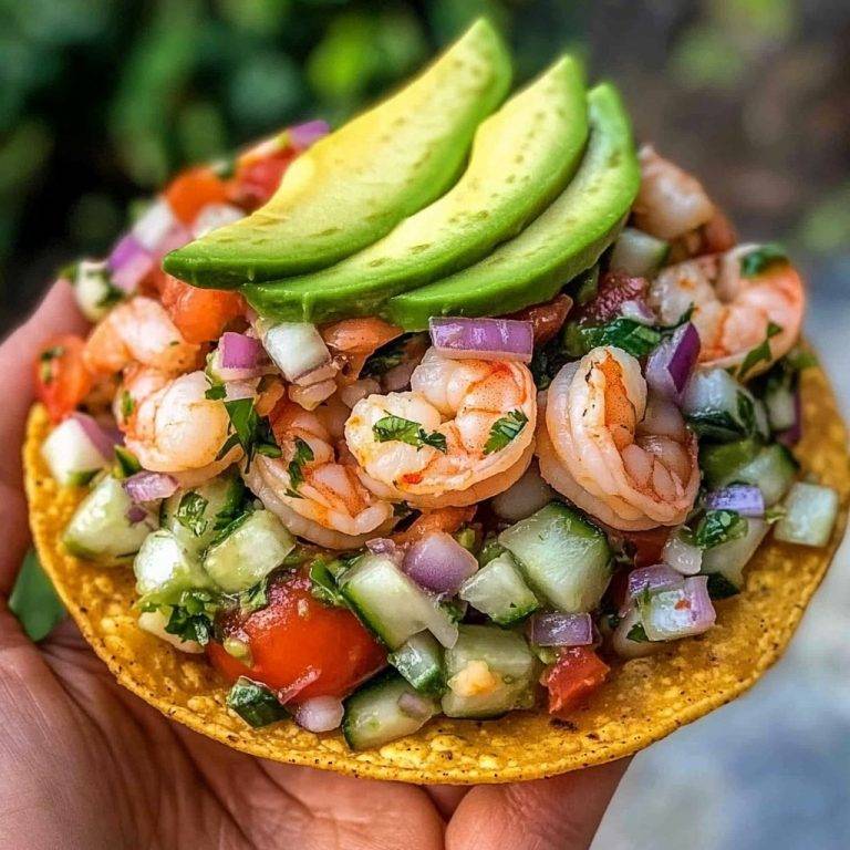 Shrimp Ceviche Tostadas