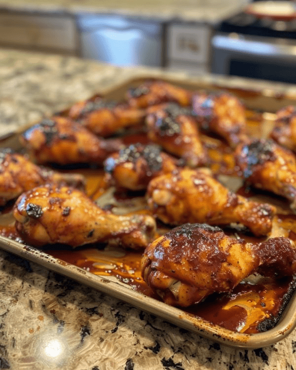 Slow Cooker BBQ Sauced Chicken Drumsticks