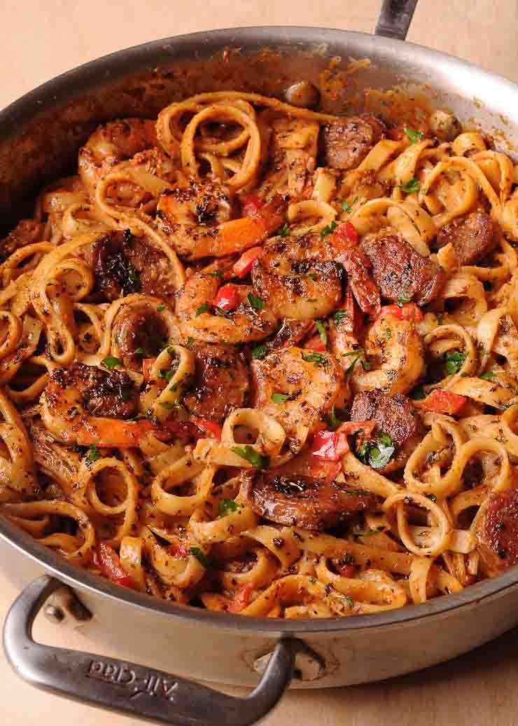Cajun Shrimp & Pasta with Sausage