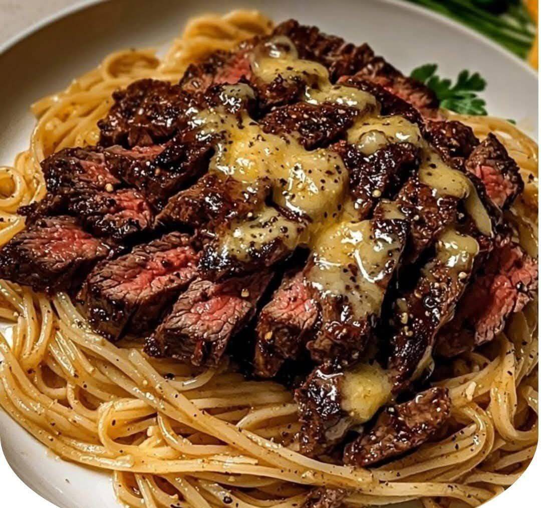 Garlic Butter Steak & Noodles
