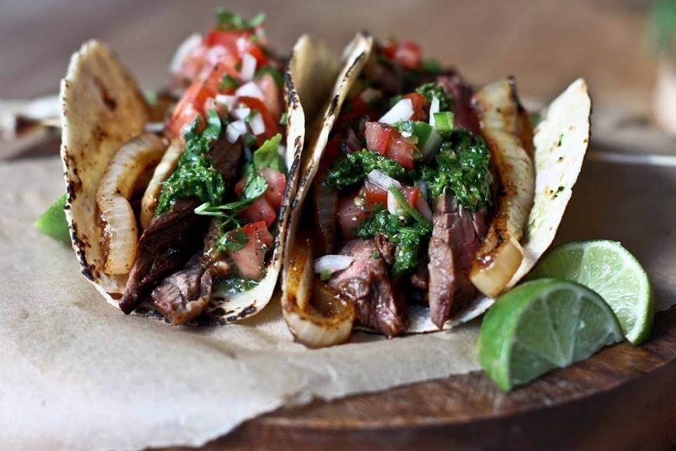 Grilled Tri-Tip Tacos with Chimichurri Sauce