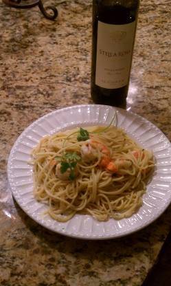 Garlic Shrimp Pasta