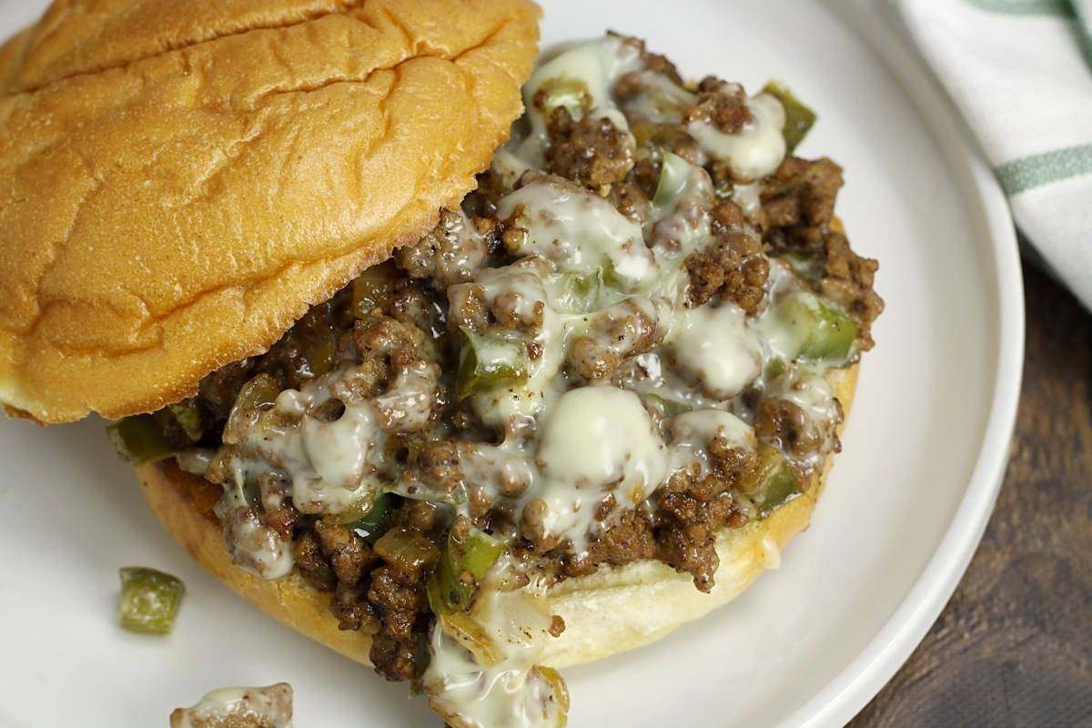 Cheesesteak Sloppy Joes