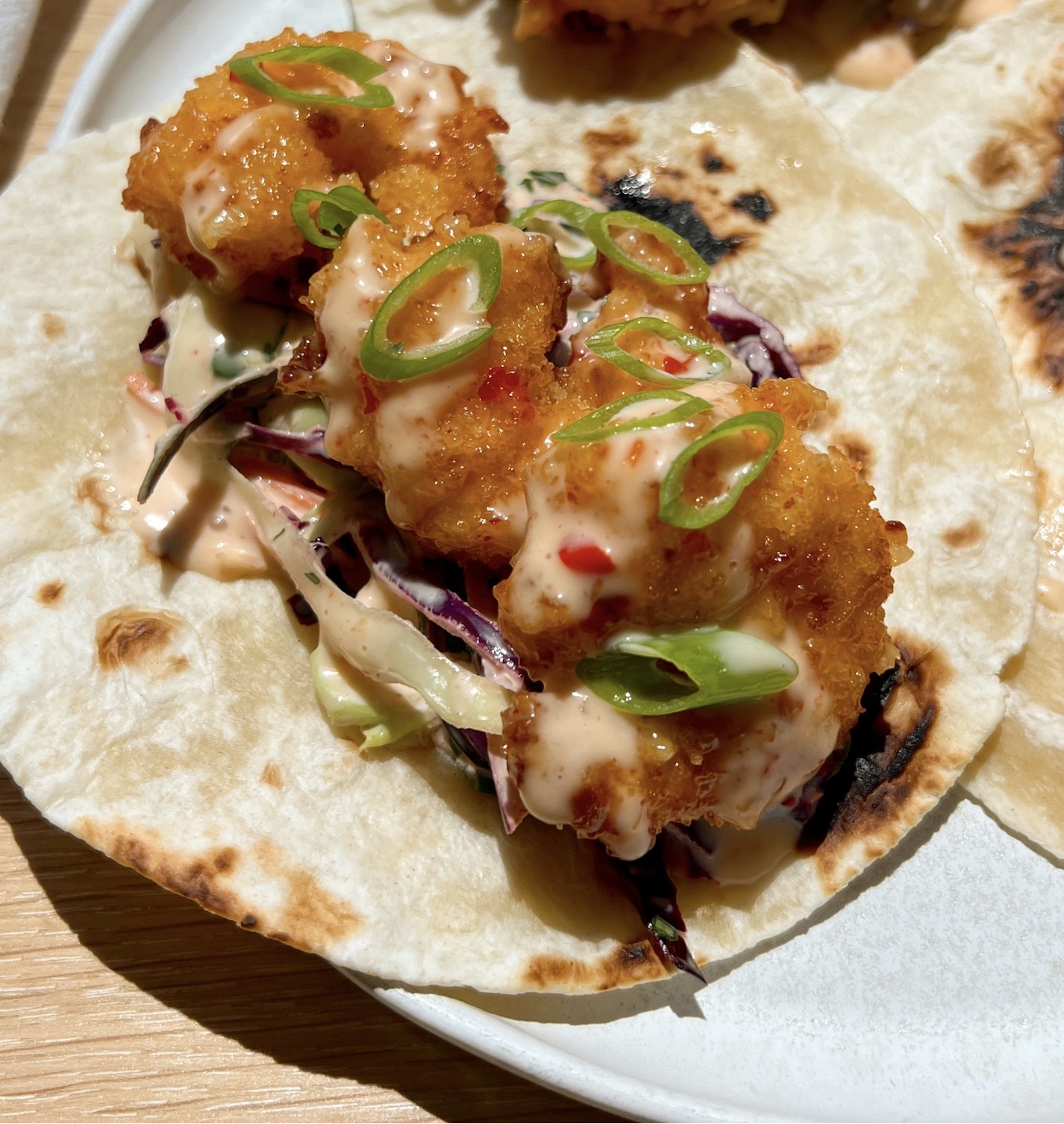 Air Fryer Bang Bang Shrimp Tacos