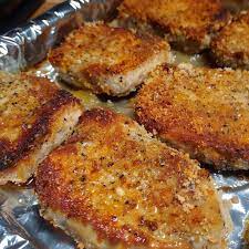 Parmesan Crusted Baked Pork Chops
