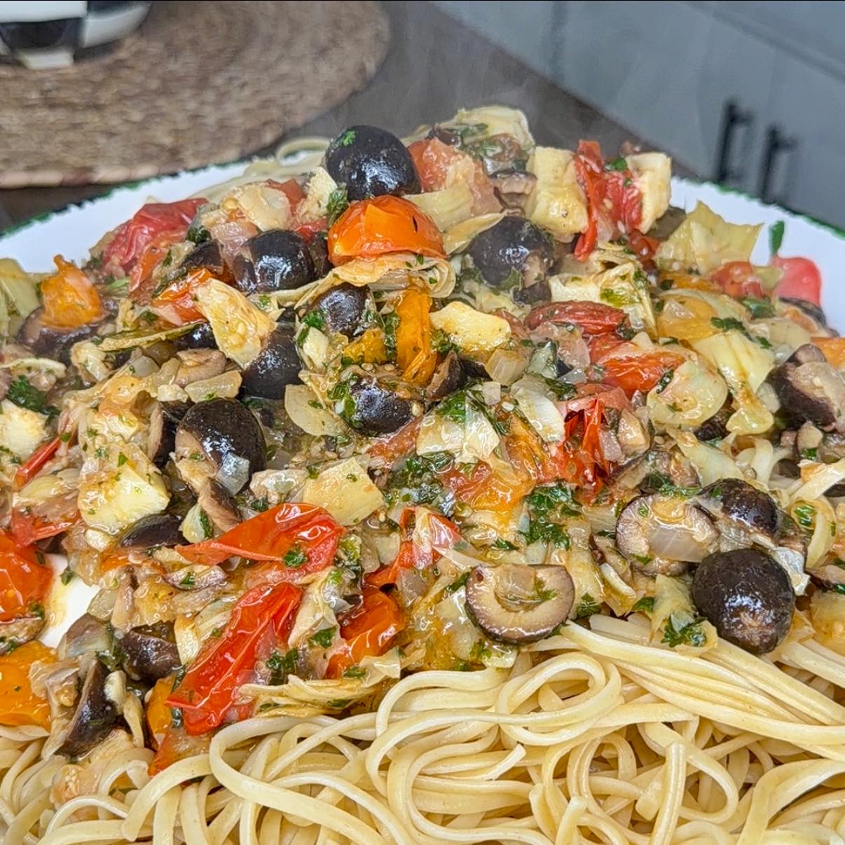 Sicilian Shrimp Linguine