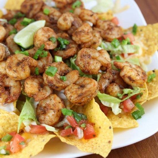 Blackened Shrimp Nachos