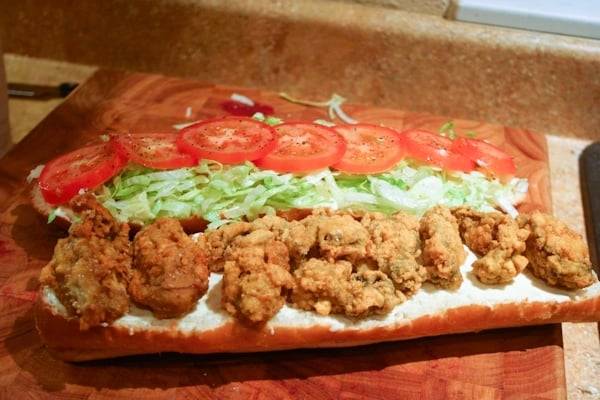 Fried Oyster Po-Boy with Remoulade Sauce