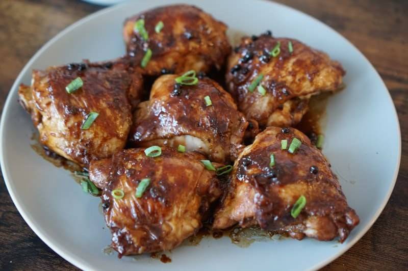 Chicken Adobo and Mexican Rice