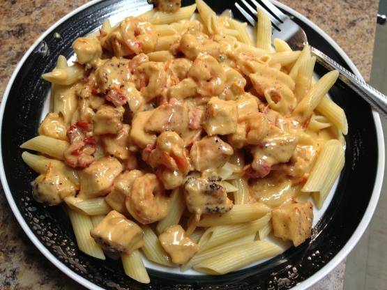 Spicy Shrimp and Chicken Pasta