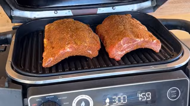Ninja Woodfire Grill Smoked Baby-Back Ribs