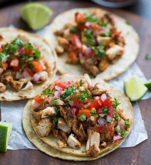 Grilled Chicken Street Tacos