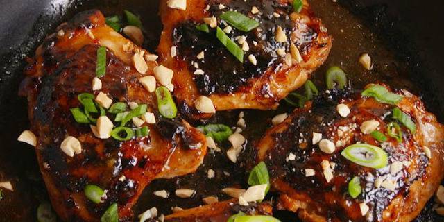 Marinated Thai Glazed Chicken Thighs