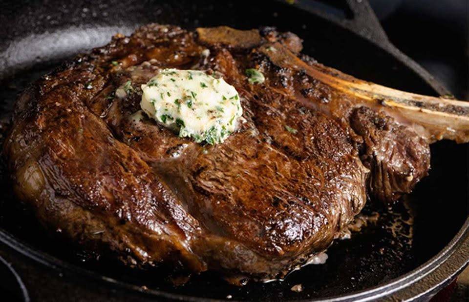 Rib Eye Steaks with Assorted Sauces & Butters