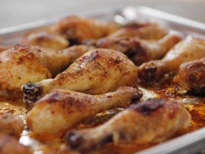 Spicy Roasted Garlic-Lemon Chicken Legs